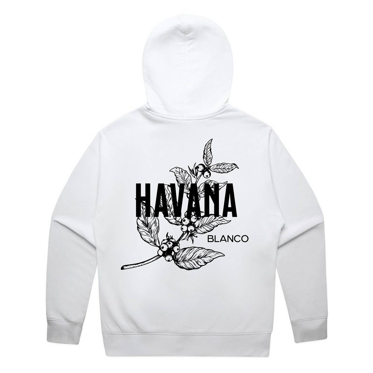 Cafe Havana White Hoodie