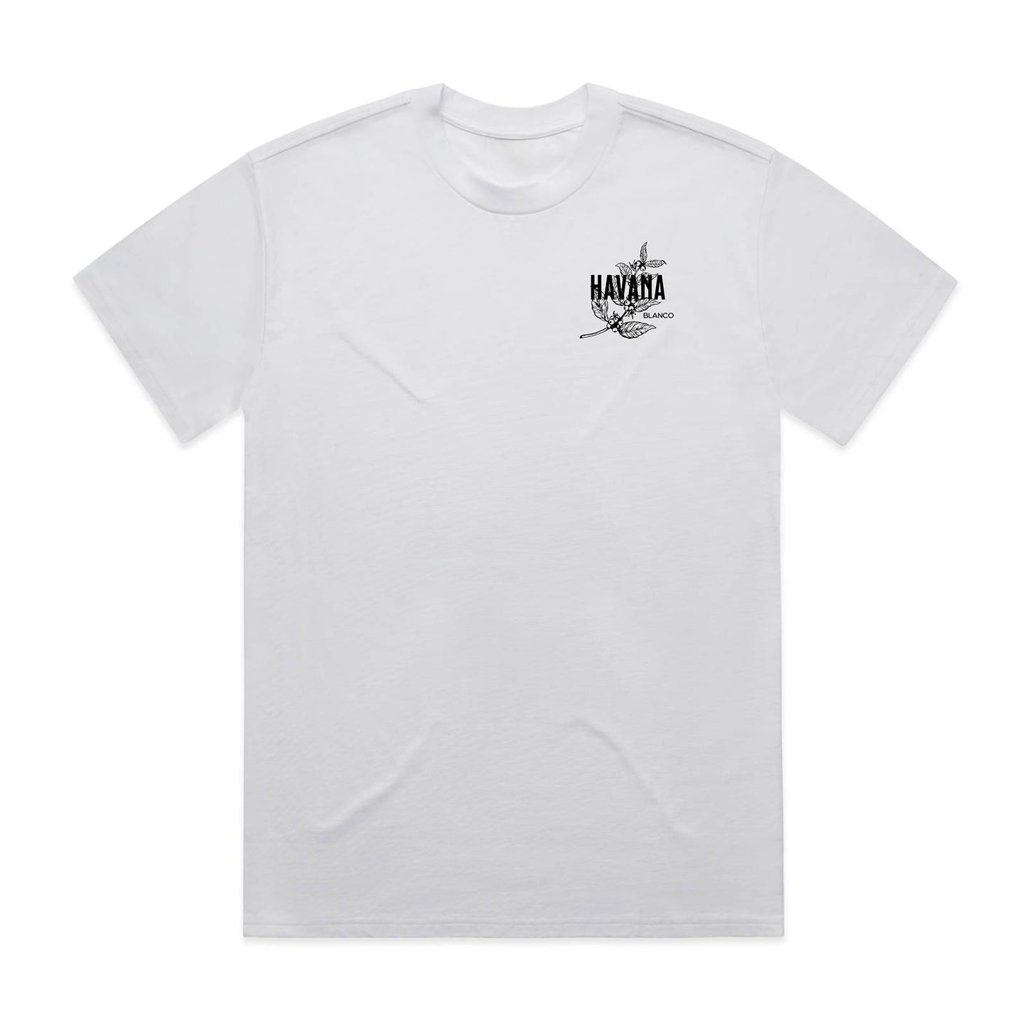 Cafe Havana Heavy White Tee