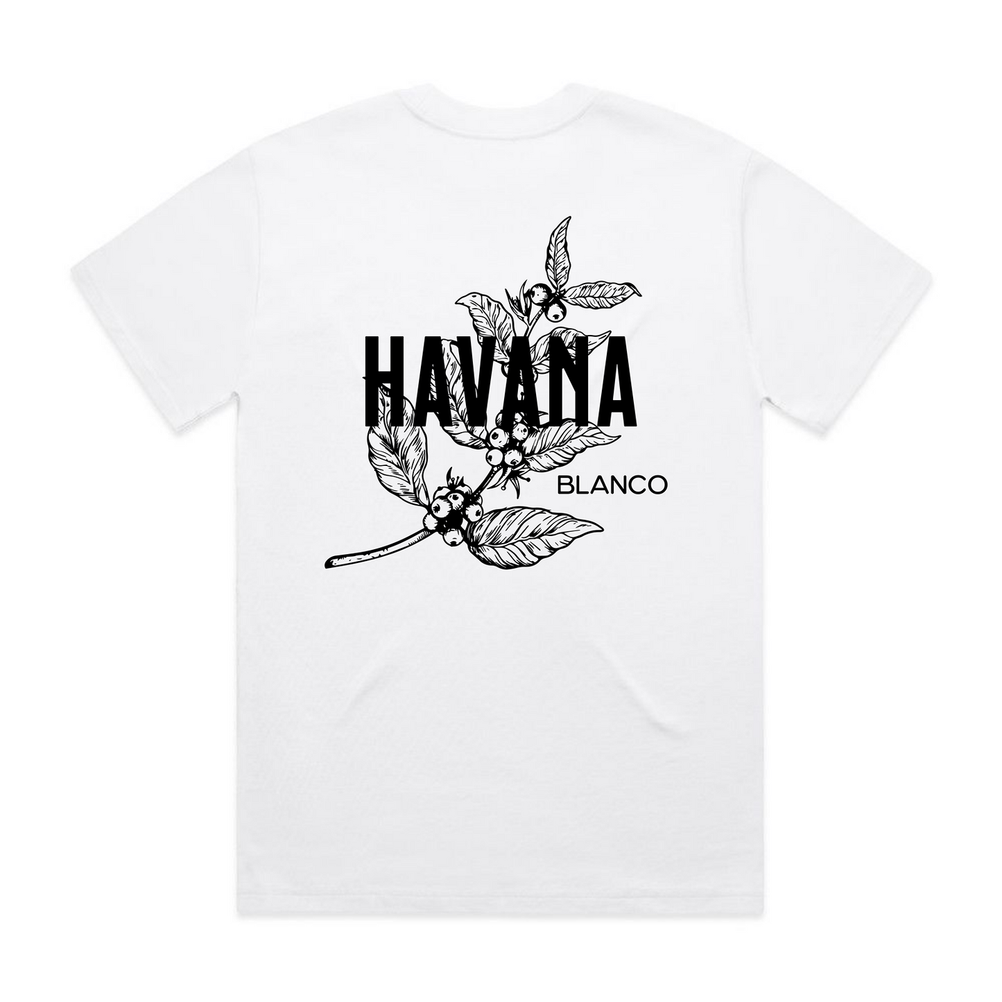 Cafe Havana Heavy White Tee